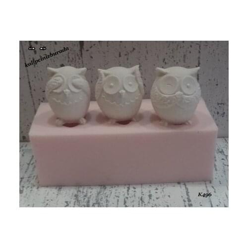 Triple Owl Silicone Mold