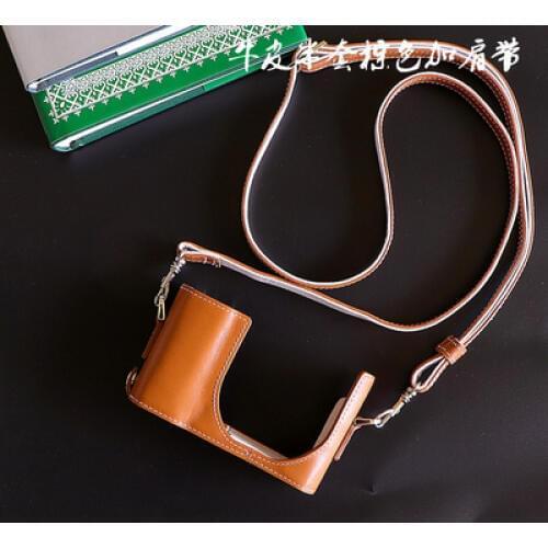 DSLR Waterproof Photo Camera Genuine leather Bag Body Case For Leica C-LUX clux Digital Camera