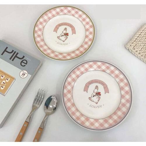 Japanese Ceramic Plate Ceramics Tableware Dinner Plates for Food Cake Plate Japanese Dishes for Kitchen
