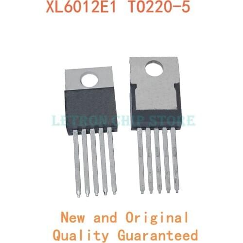 10pcs XL6012E1 TO-220 boost chip TO-220-5 XL6012 TO220 12V rise 60V DC converter TO220-5 original and new