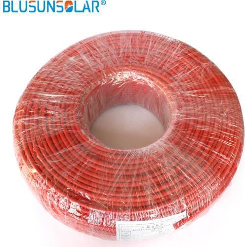 100 Meters/Roll High Quality 4mm2 (12AWG) Solar Cable Pv Cable Wire Copper Conductor XLPE Jacket TUV Certifiction Solar