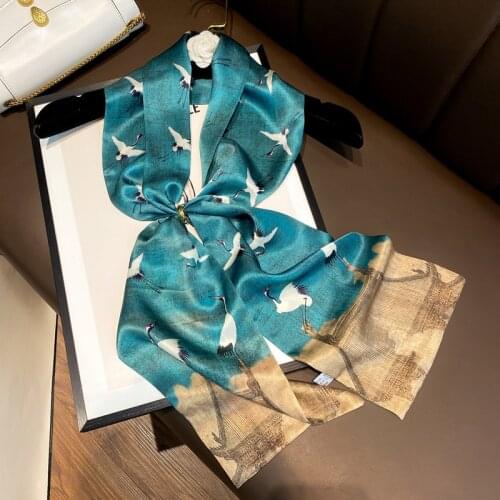 100% Silk Scarf For Women Shawls Wraps Floral Summer Ladies Neckscarf Pure Real Scarves 2021 Hijab Foulard Lady Kerchief Bandana