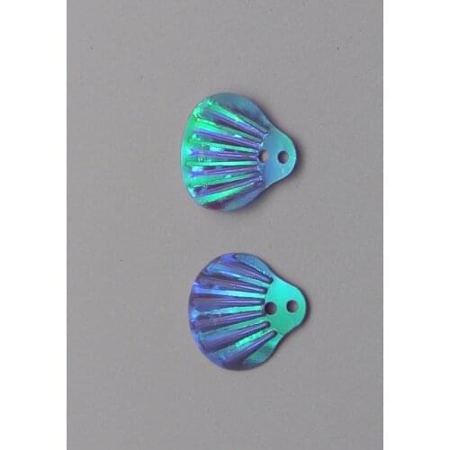 1000 Purple Shell loose sequins Paillettes Top Hole sewing Wedding craft