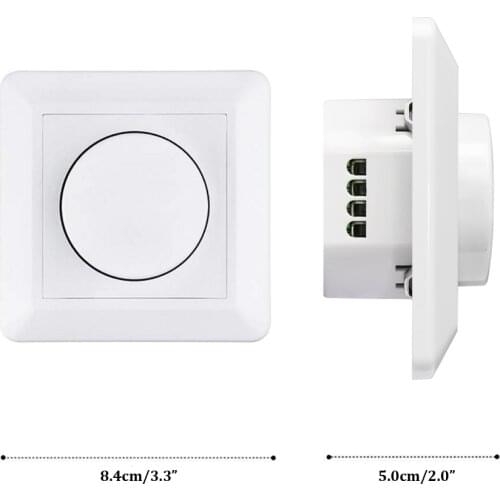 220V 200W Adjustable LED Dimmer Light Switch Lighting Control Ceiling Fan Speed Control Switch Wall Button Dimmer Switch