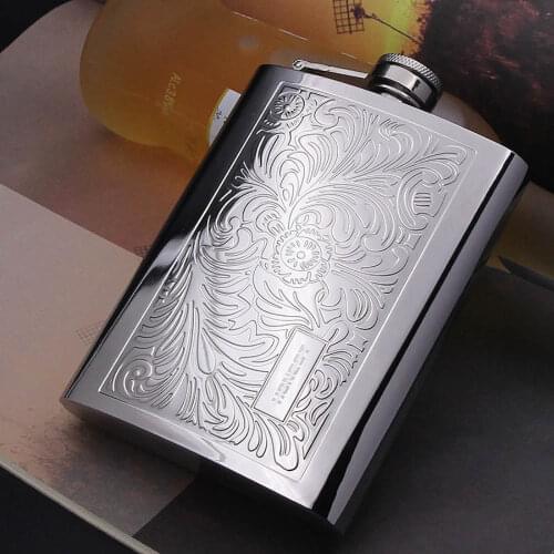 304 flagon 8 oz stainless steel outdoor portable portable metal jug rich arabesque bottle of wine