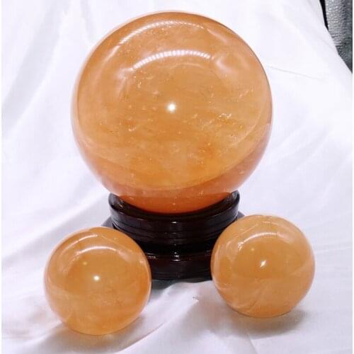 4-8cm Natural boutique Iceland SPAR crystal Optical Calcite ball iceland spar