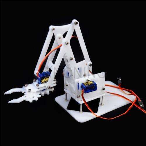 4 DOF Manipulator DIY assembling acrylic Mechanical Arm Clamp Claw arduino learning Kit