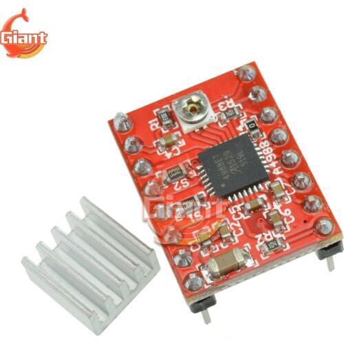 A4988 Driver Module CNC 3D Printer Parts Accessory Reprap Pololu A4988 Stepper Motor Driver Module with Heatsink for Ramps 1.4