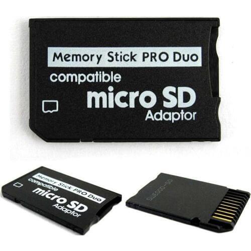 Ingelon Memory Card Adapter Micro SD To Memory Stick Adaptor Conventer Case For PSP Micro SD 1MB-128GB Memory Stick Pro Duo