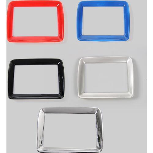 SHINEKA Car Interior Accessories GPS Navigation Panel Decoration Frame Fit For Jeep Compass 2017
