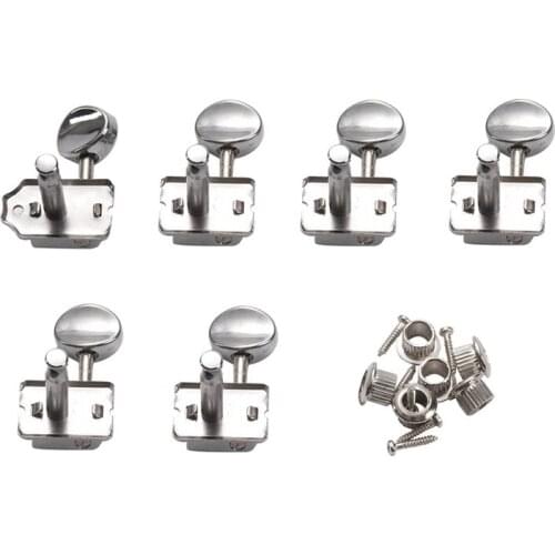 Guitar Machine Heads Tuners Chrome Locking String Tuning Key Pegs Tuners Set Replacement for Lp, Sg, Tl Electric Guitars