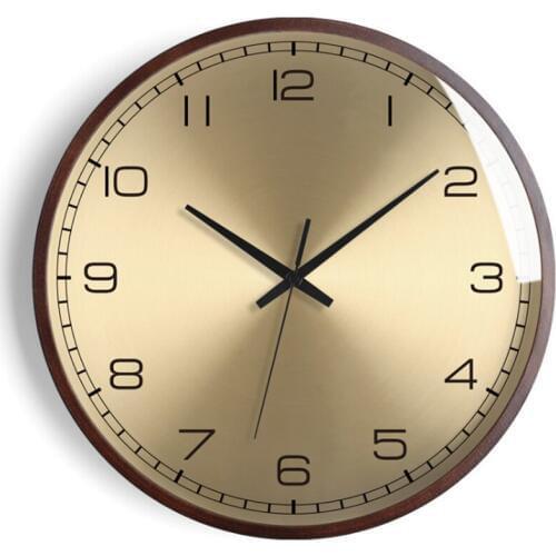 Hot Nordic Luxury Wood Wall Clock Modern Design Large Clock Wall Living Room Decoration Wall Clocks Home Decor Office Wall Watch