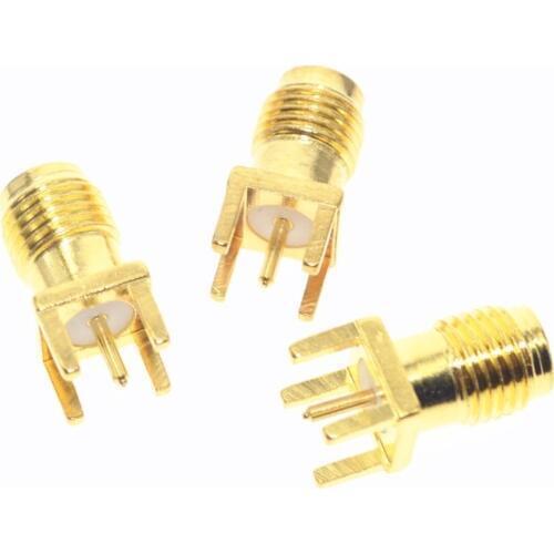 Hot End Launch PCB Mount SMA Female Plug Straight RF connector Adapter antenna SMA connector 5PCS