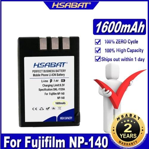 HSABAT NP-140 1600mAh Battery for Fujifilm NP-140 NP140 FNP-140 for Fuji FinePix S100FS, S200EXR, S205XR Cameras Batteries