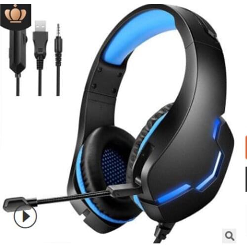 Gaming Headphones Bass Stereo PC Wired Headset With Mic Professional Led Light Gamer Headset for Computer 20