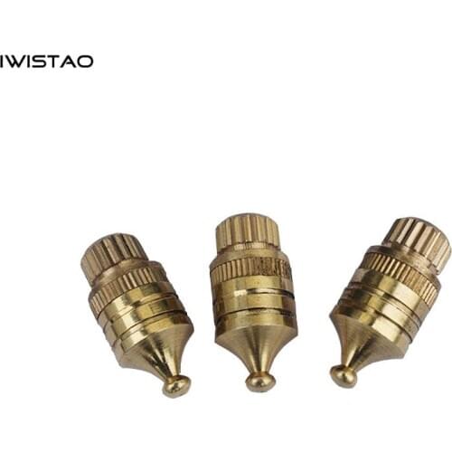 IWISTAO Pure Copper Speaker Foot Nail Shock Spike Rounded M8 HIFI Speakers Accessories