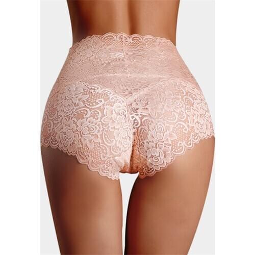 Lace Underwear Women Sexy Panties Knickers Mesh Floral Lingerie Female Seamless Briefs Underpants Plus Size