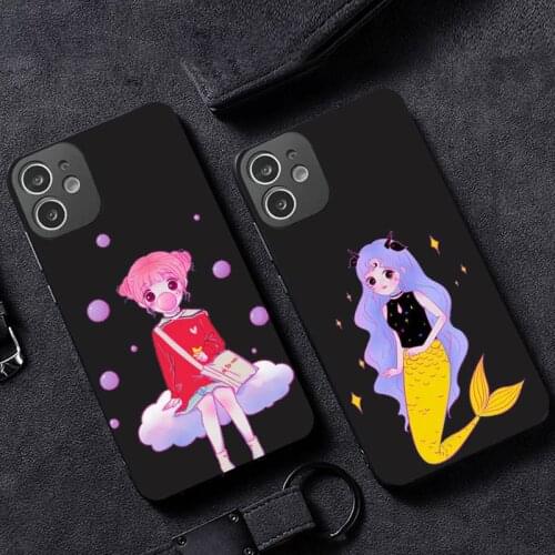 Lovely girls 12 constellations cute Phone Case for iPhone 12 11 mini pro XS MAX XR 8 7 6 6S Plus X 5S SE 2020