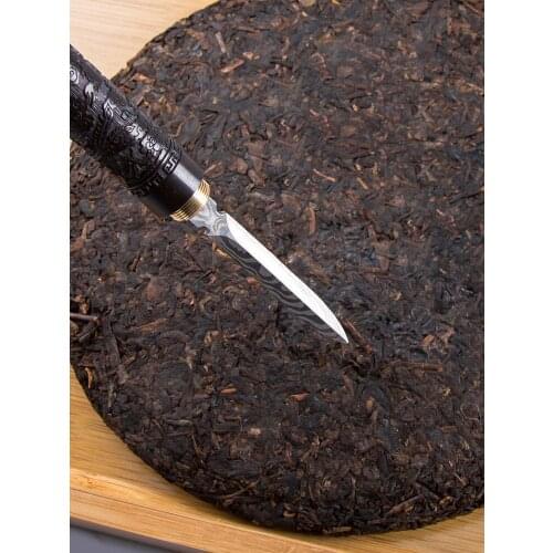 Wood Metal Tea Knife Needle Sandalwood Home Luxury Vintage Chinese Puer Puer Tea Knife Handmade Te Verde Chino Teaware DG50CD