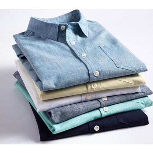 New arrivla fashion high quality Summer Short Sleeve Men Pure Cotton Handsome Young Fashion Casual Shirts plus size M-5XL 6XL