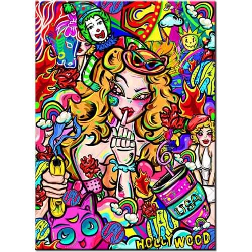 Fantasy Clown 5d Diy Diamond Painting Cross Stitch Kits Diamond Embroidery Sale Home Decor Cartoon Mosaic Pattern Picture A2295