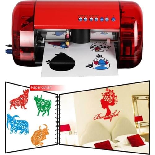 New Arrival Fashion Design Desktop A4 Mini Vinyl Cutting Plotter Sign Making Equipment Small Drawing Cutter With Contour Cutter