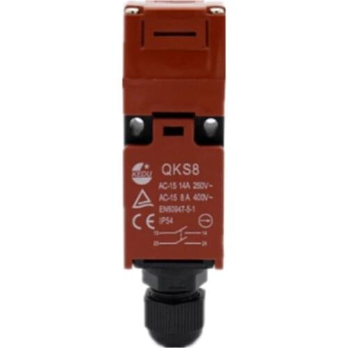 QKS8 IP54 AC-15 250VAC 14A High Efficient Long Life Security Safety Interlock Switches