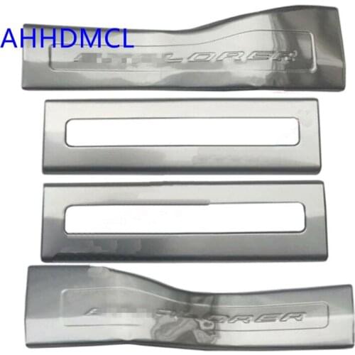 Car Welcome Pedal Threshold Strip Door Sill Strip For Ford Explorer 2016 2017 2018 2019 2020