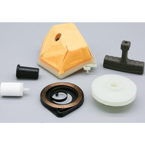 Air Filter Recoil Starter Pulley Spring Fit For Husqvarna 51 55 Rancher EPA EU1 Gasoline Chainsaw Replace Parts NO.503 89 81-01