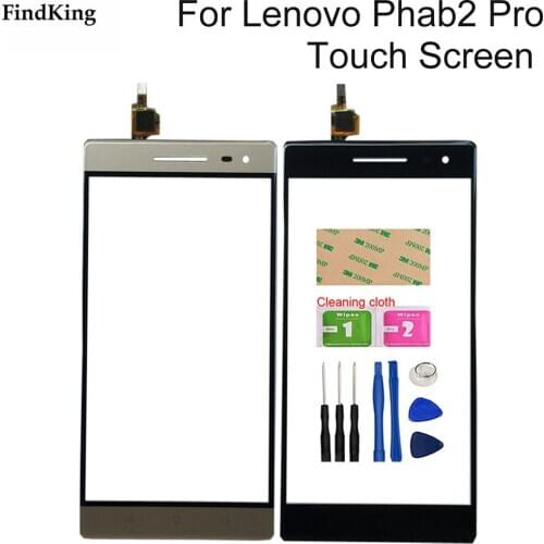 Touch Screen For Lenovo Phab 2 Phab2 Pro Touch Screen Front Glass Digitizer Sensor Repair Phone Tools Adhesive