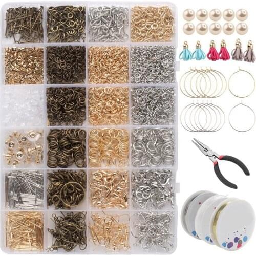Diy Handmade Earrings, Bracelets, Jewelry, Metal Accessories, Material, Tool Set, Free Group