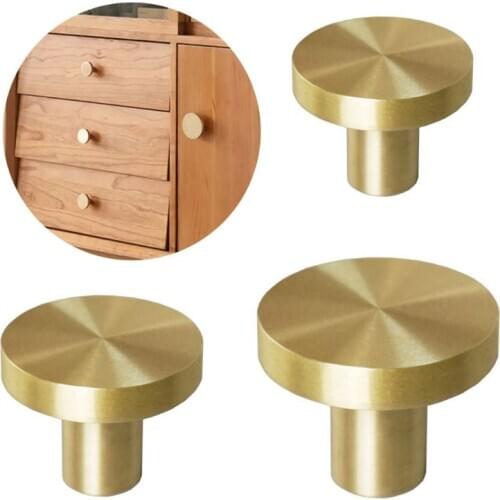 Pure Copper Cabinet Knobs Antique Home Kitchen Furniture Door Handles for Cupboard Drawer Pulls Home