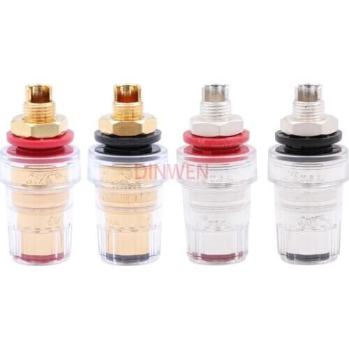 SPEAKER TERMINAL CMC Gold Plated Silver Plated Brass Audio Amplifier Binding Post Banana Plug Jack Socket Connector HiFi DIY