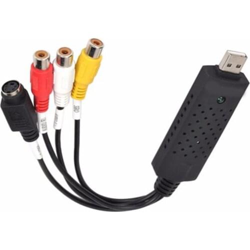 USB 2.0 Audio Video VHS to DVD PC Converter Capture Card Adapter for Win 10 USB Audio Video Converter