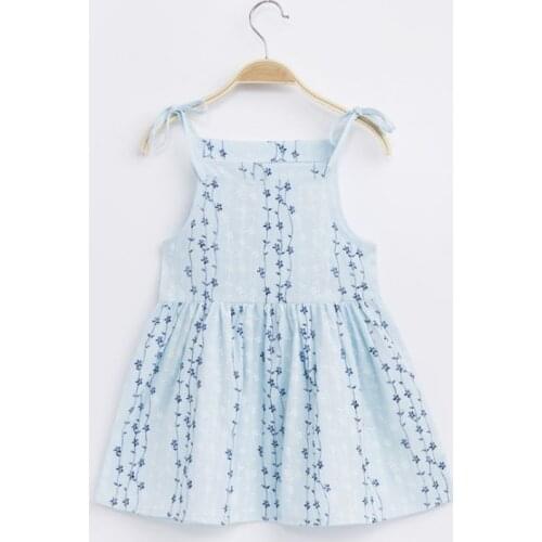 3-8Y Baby Girls Dresses Girls' Summer Sleeveless Print Dress Toddler Baby Girls Summer Sleeveless Print Clothes Princess Dress