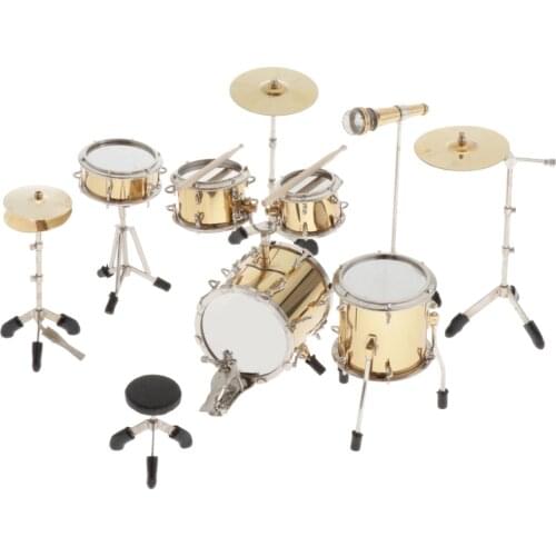1/6 Musical Instruments Model ular Drum Kit for 12" Action Figures