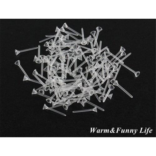 100Pieces Creative DIY Crafts Doll Fix Mini Resin Fairy Garden Pots Figurines Ornaments Holder Fixed Pin Micro Landscape