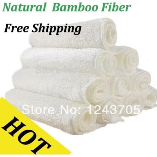 30PCS Dish Cleaning Cloths Wash Towel Bamboo Fibre Washing Towel Detergent Double Layer