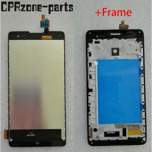 5.5" Black With Frame For ZTE V5 MAX V5Max N958ST LCD display with touch screen digitizer sensor panel assembly free shipping