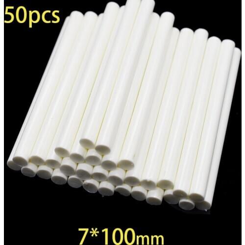 50Pcs 7x100mm Hot Melt Glue Sticks For 7mm Electric Glue Gun Craft DIY Hand Repair White Adhesive Sealing Wax Stick