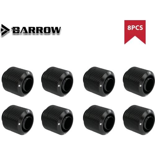 8pcs/lot Hose Fitting use for Inside Diameter 9.5mm + Outside Diameter 12.7 Soft Tube 3/8"ID X 1/2"OD Tubing Compression Fitting