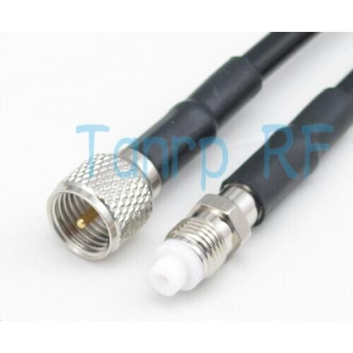 Free Shipping! 3feet Pigtail coaxial jumper cable RG58 extension cable 100CM MINI UHF male plug to FME female jack RF connector