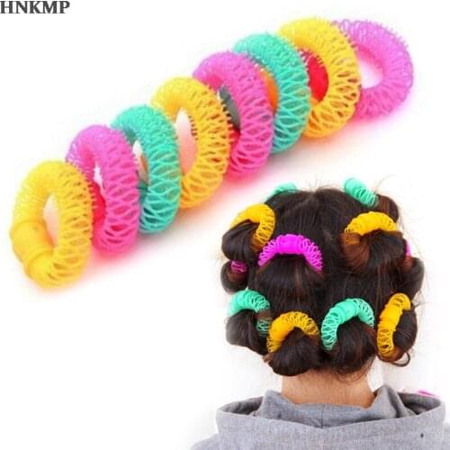 8 Pcs Hairdress Magic Hair Curler Spiral Curls Roller Donuts Curl Hair Styling DIY Tool Hair Accessories