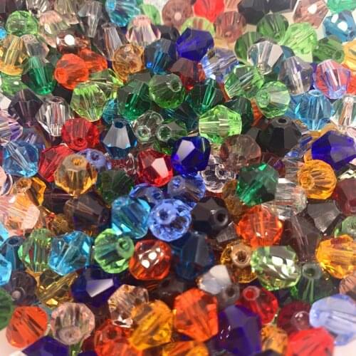 6MM 50pcs Austria Crystal Beads Spacer Glass Bead DIY Earrings Bracelet Choker Necklace Jewelry Making