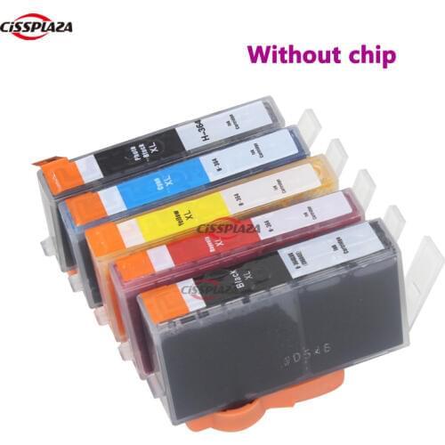 CISSPLAZA 10 x no chip ink cartridge Compatible for HP 564 364 B8550 B8553 C6300 C6380 C6383 D5460 D5463 D7560 full ink