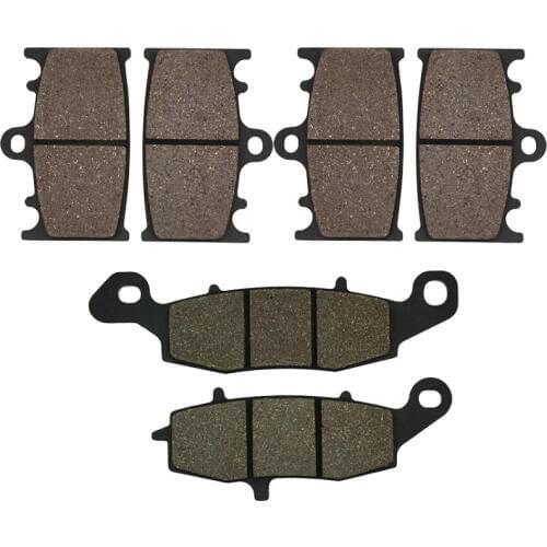 Cyleto Motorcycle Front and Rear Brake Pads for KAWASAKI VN 1700 VN1700 Vulcan Voyager 2009 2010 2011 2012 2013 2014