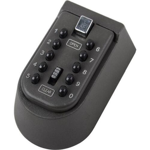 DAINCHOUL Outdoor Key Lock Storage Box Organizer High Security Wall Mounted Key Safe Box Secure Lock Keys Hook Organizer Boxes