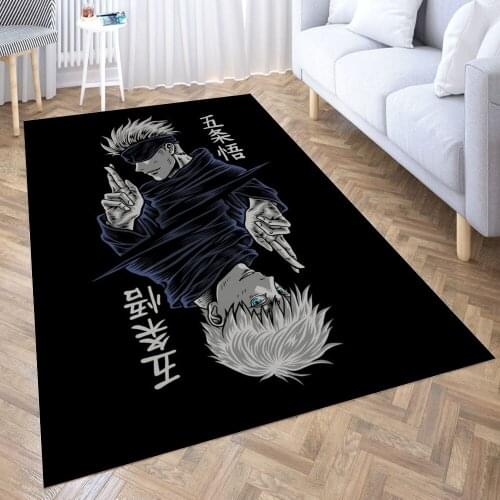 Jujutsu Gojo Satoru Carpet Decora Home Bedroom Kitchen Anti-slip Mat Rug Doormat Aisle Floor Mat Bath Mats Doormat