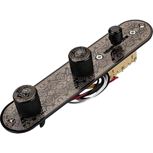 Hot AD-3 Way Switch Loaded Guitar Control Plate for Telecaster Guitar Black