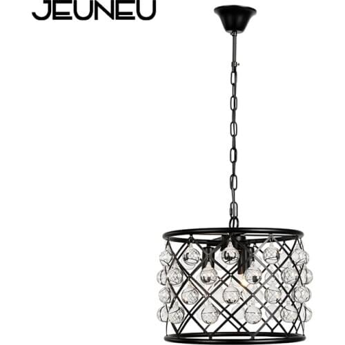 Industrial retro crystal decorative interior lighting lamp E14 living room bedroom pendant lamp kitchen loft hotel pendant light